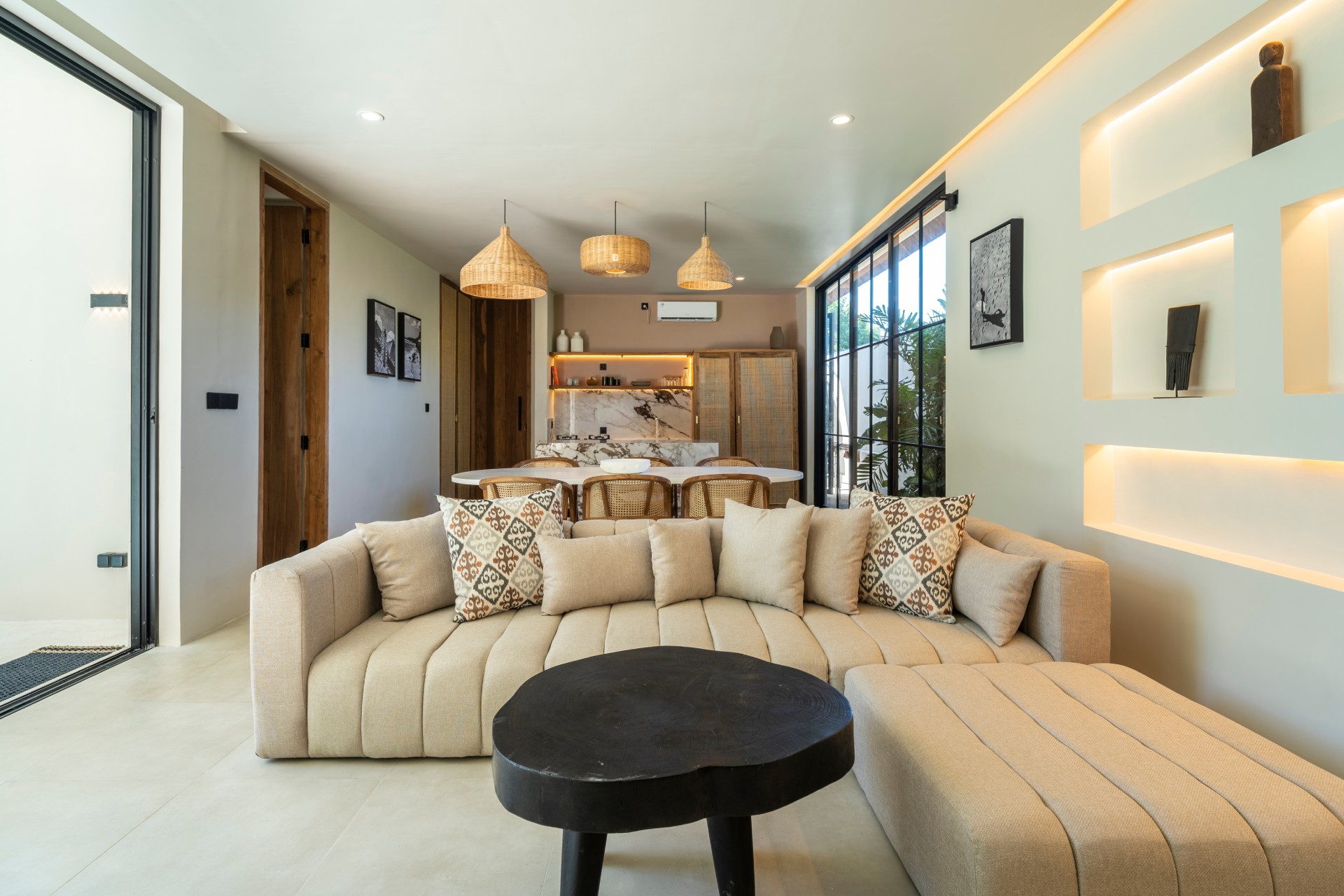 Santika Villas open-plan living